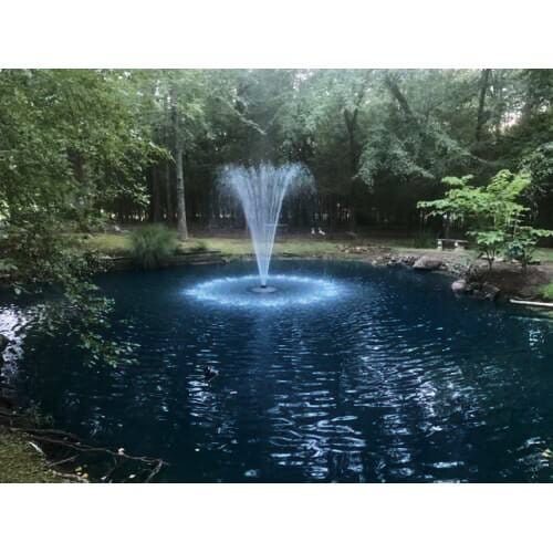 X-Large Pond Fountain by Fountain Tech, 14000 GPH Pump, 3 Displays Large Pond Fountain Fountain Mountain