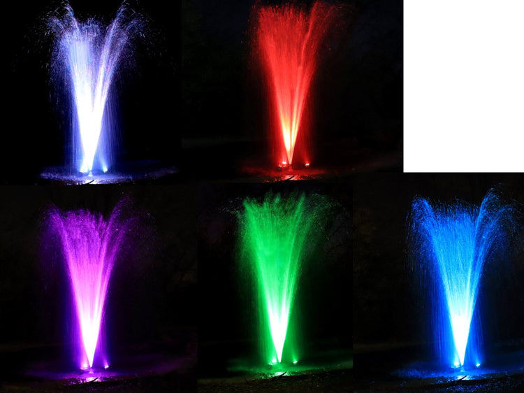 Stainless Steel LED w/ Remote Control and Control Box, 6-Watt Fixtures LED Fountain Tech