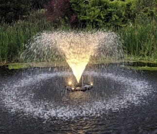 X-Large Pond Fountain, Lights with Remote Control Fountain Mountain