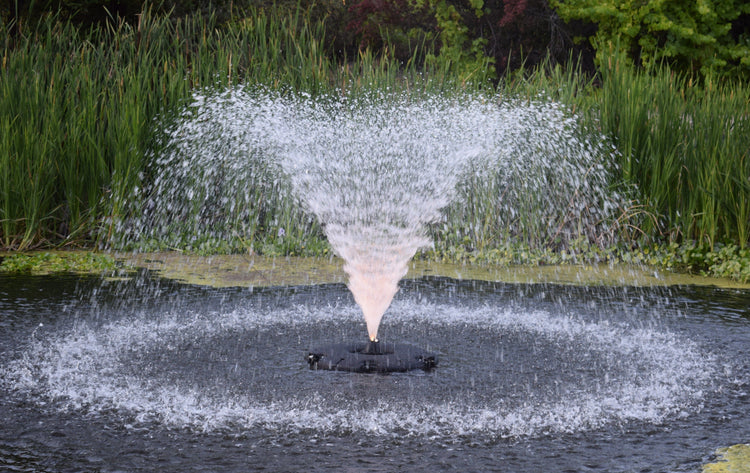 Large Pond Fountain with Lights, Durable LED Lights, 100' Cable Model, 14000 GPH Pump! Fountain Mountain 