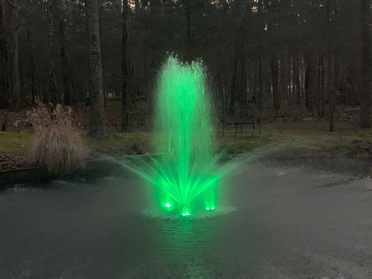 X-Large Pond Fountain, Lights with Remote Control Fountain Mountain