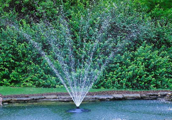 FF-100-large6000 with lights! Large Pond Fountain Fountain Tech