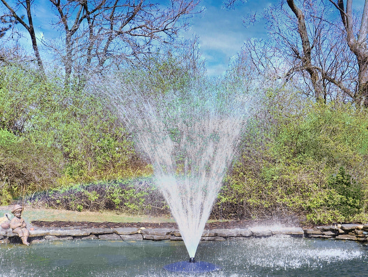 FF-100-large6000 with lights! Large Pond Fountain Fountain Tech
