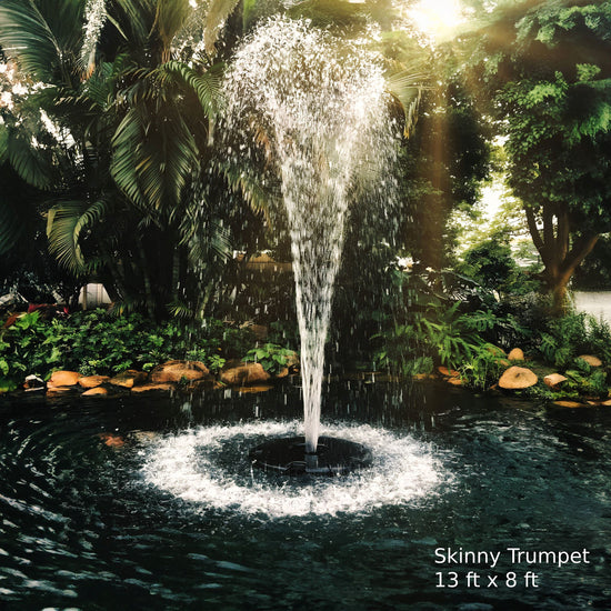 X-Large Pond Fountain by Fountain Tech, 14000 GPH Pump, 3 Displays Large Pond Fountain Fountain Mountain