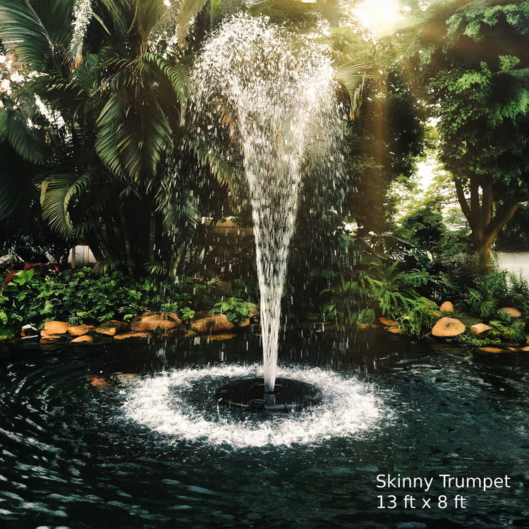 X-Large Pond Fountain by Fountain Tech, 14000 GPH Pump, 3 Displays Large Pond Fountain Fountain Mountain