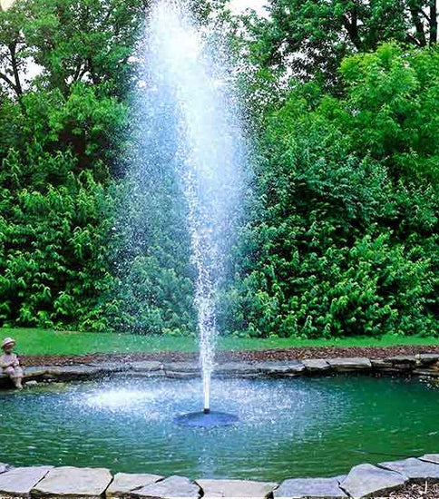 FF-100-large6000 with lights! Large Pond Fountain Fountain Tech