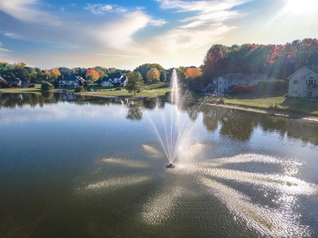 Floating pond fountains
