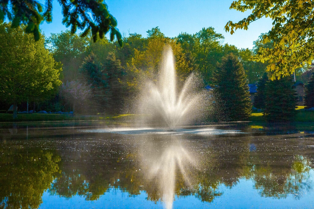 Scott Pond fountains