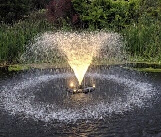 X-Large Pond Fountain, Lights with Remote Control Fountain Mountain 