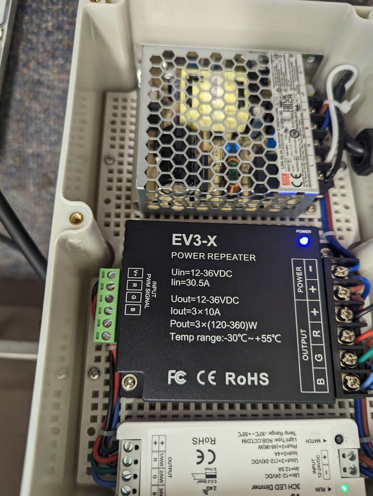 Control Box for LED Lights with remote control Fountain Mountain 