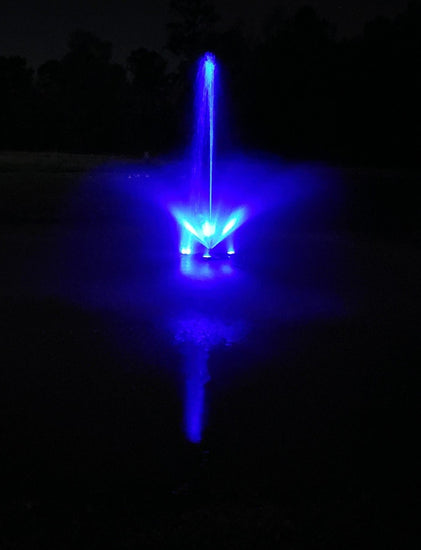 Medium Floating Fountain Kit with Remote-Controlled LED fixtures for $899! Fountain Mountain 